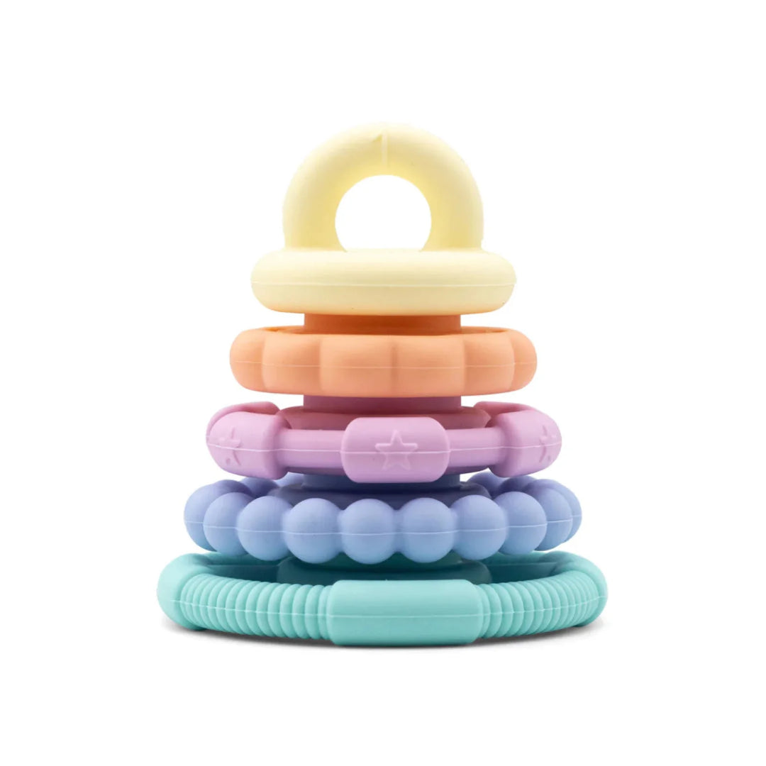 Jellystone Rainbow Stacker & Teether Toy Pastel
