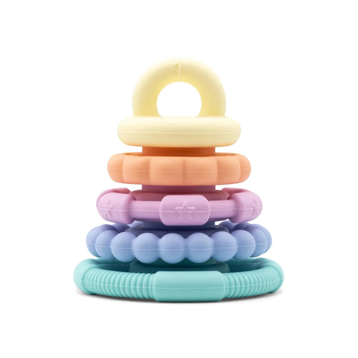 Jellystone Rainbow Stacker & Teether Toy Pastel