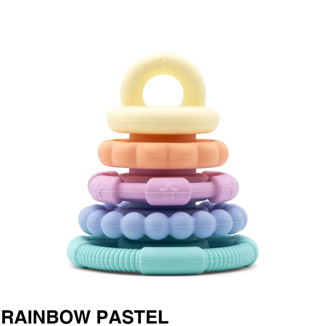 Jellystone Rainbow Stacker & Teether Toy Pastel