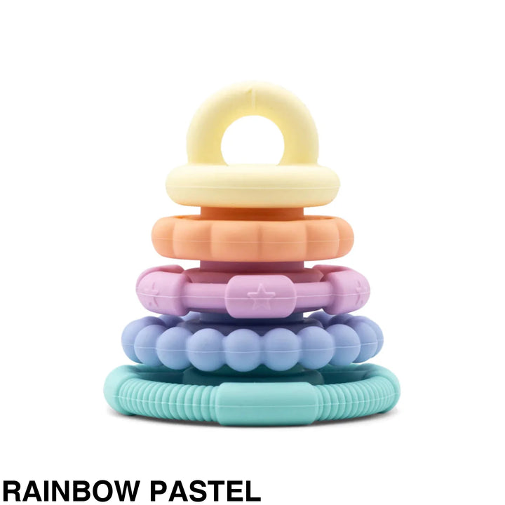 Jellystone Rainbow Stacker & Teether Toy Pastel
