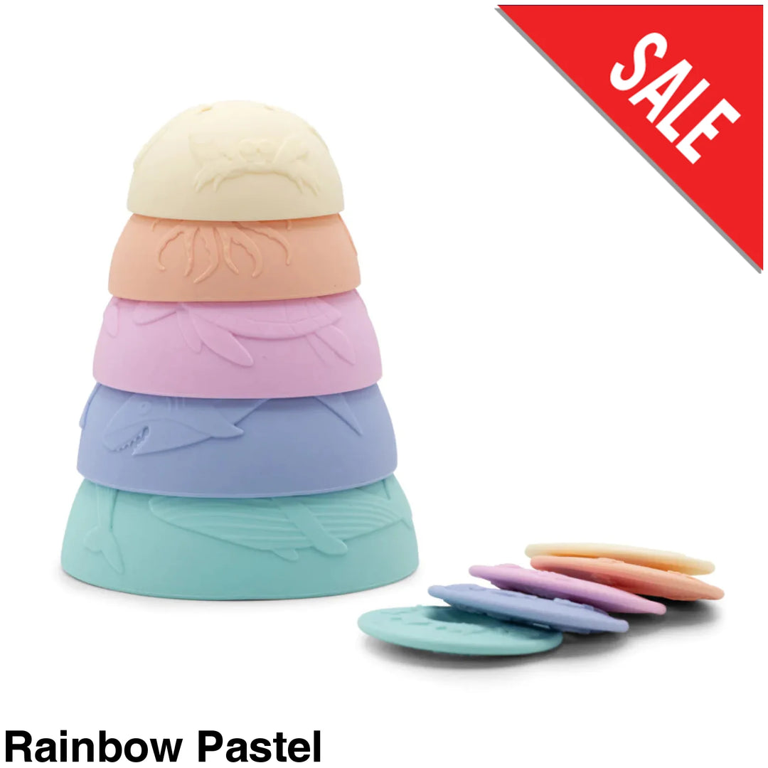 Jellystone Rainbow Stacking Cups Pastel