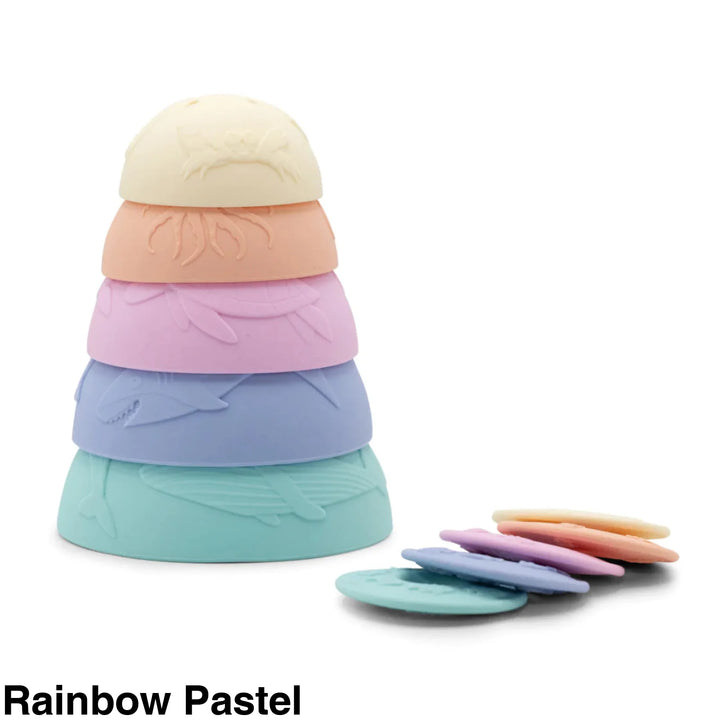 Jellystone Rainbow Stacking Cups Pastel