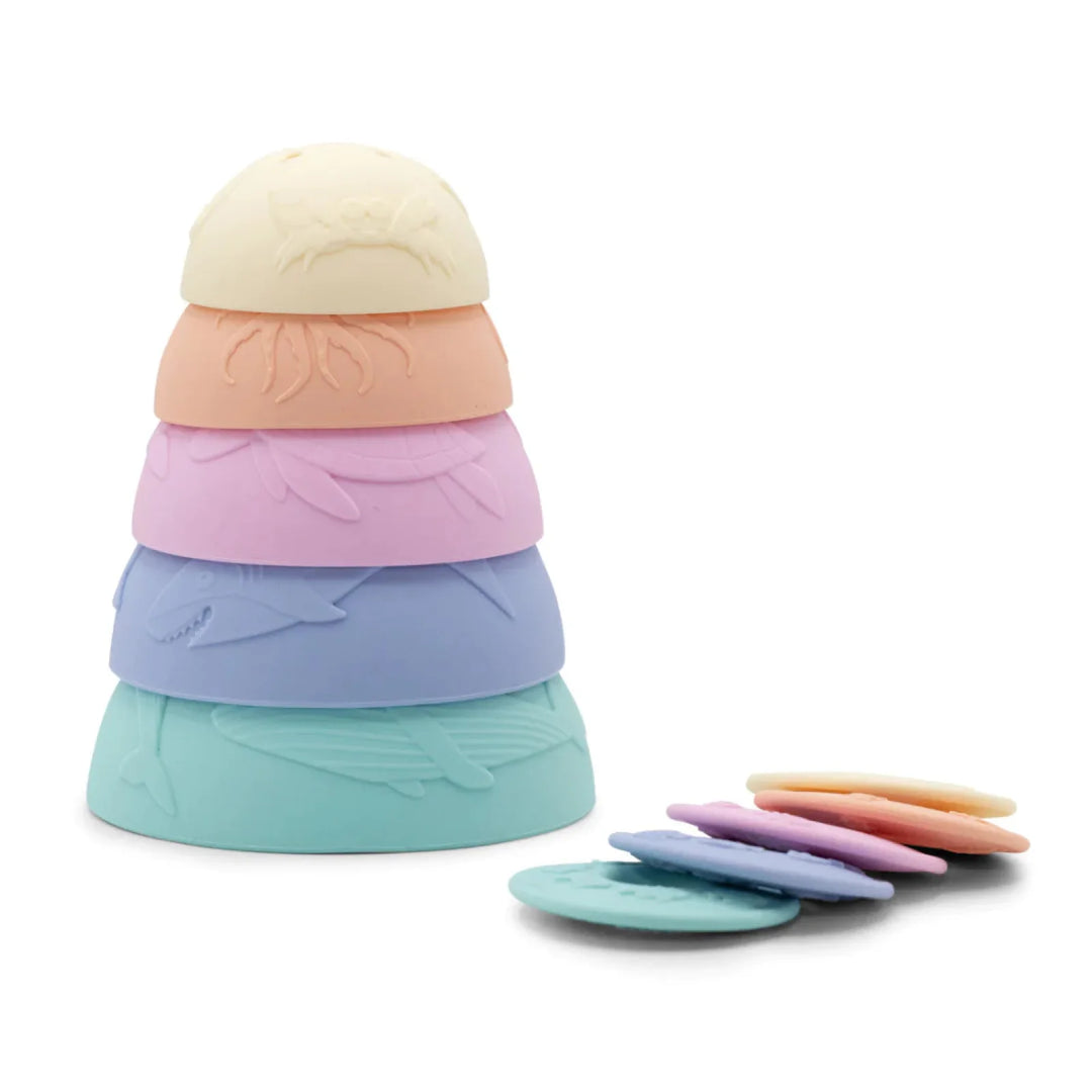 Jellystone Rainbow Stacking Cups Pastel