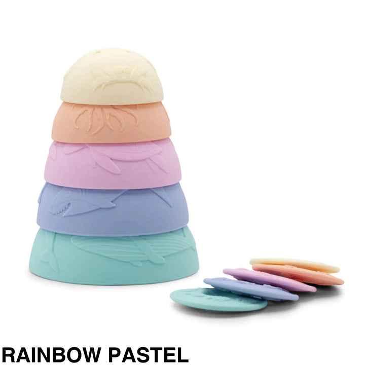 Jellystone Rainbow Stacking Cups Pastel