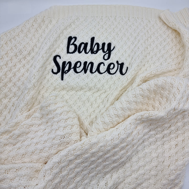 Basket Weave Knit Cream