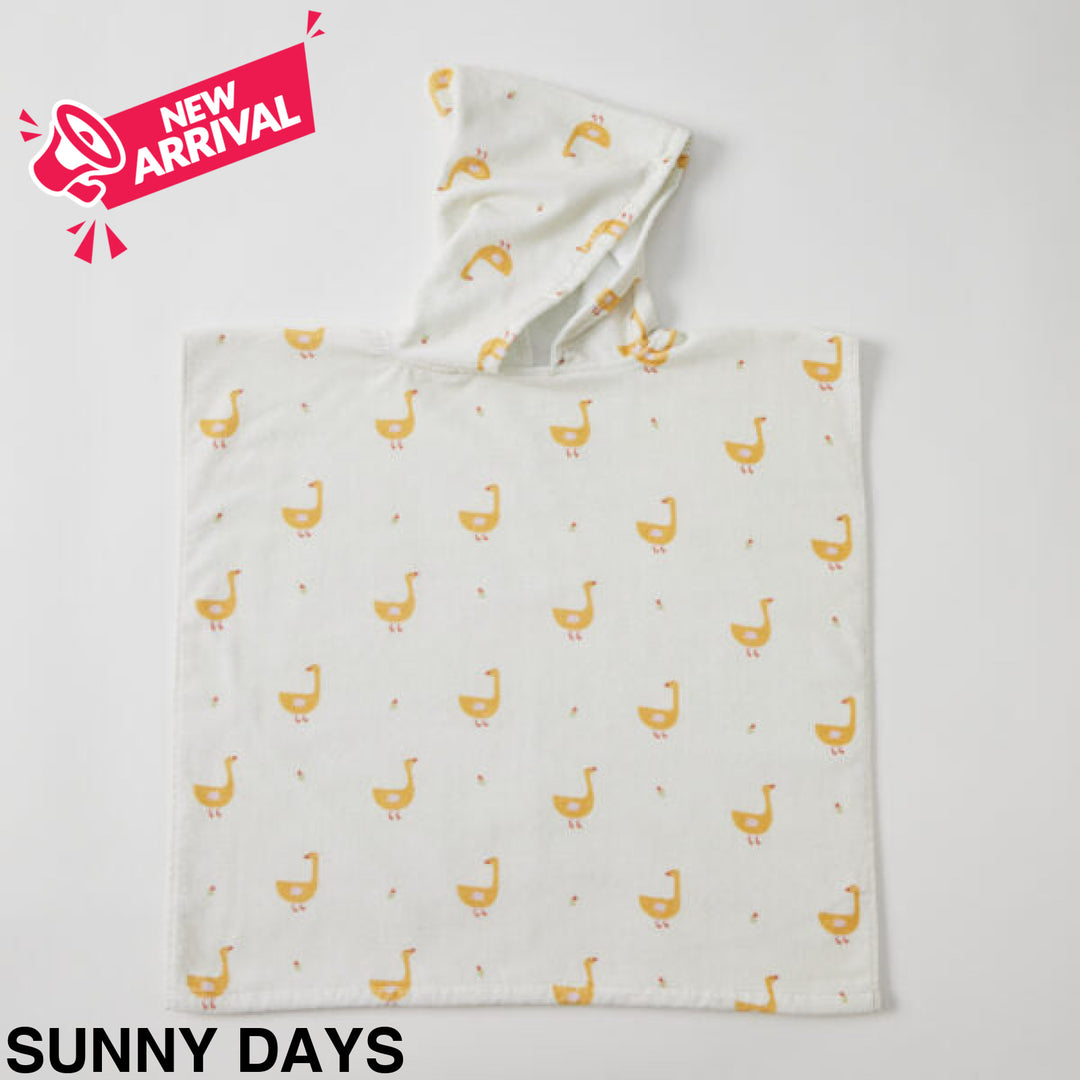 Jiggle and Giggle Hooded Poncho Sunny Days