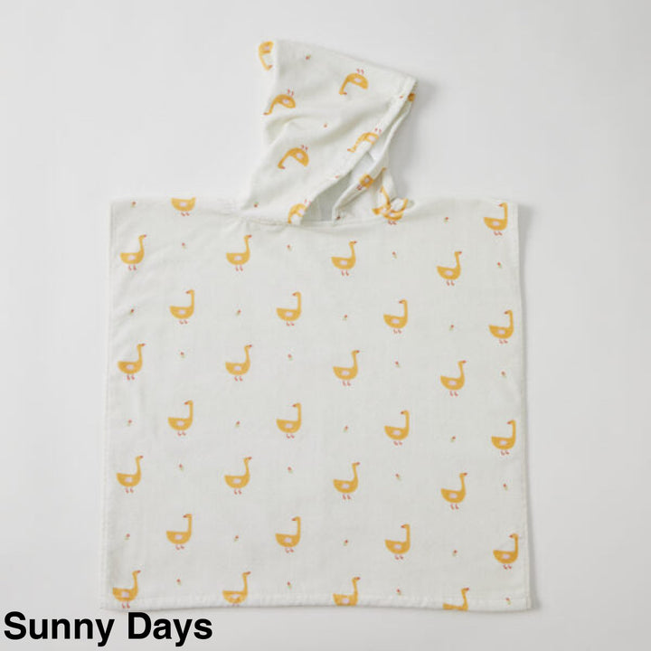 Jiggle and Giggle Hooded Poncho Sunny Days
