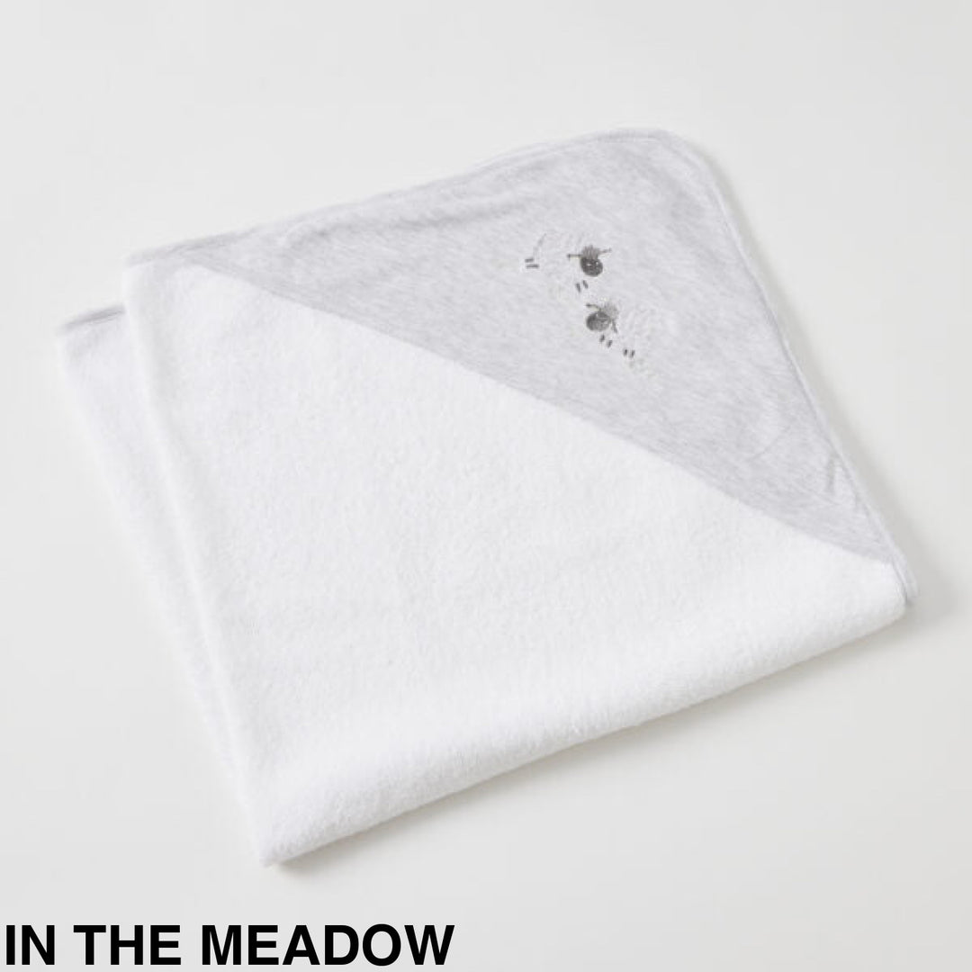 Jiggle And Giggle Jersey Hooded Towel In The Meadow