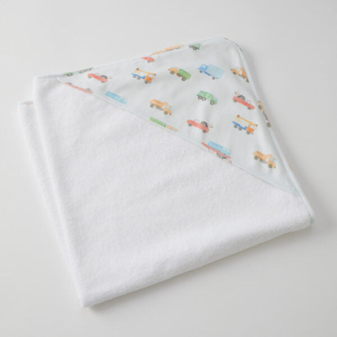 Jiggle and Giggle Jersey Hooded Towel Trucking Around