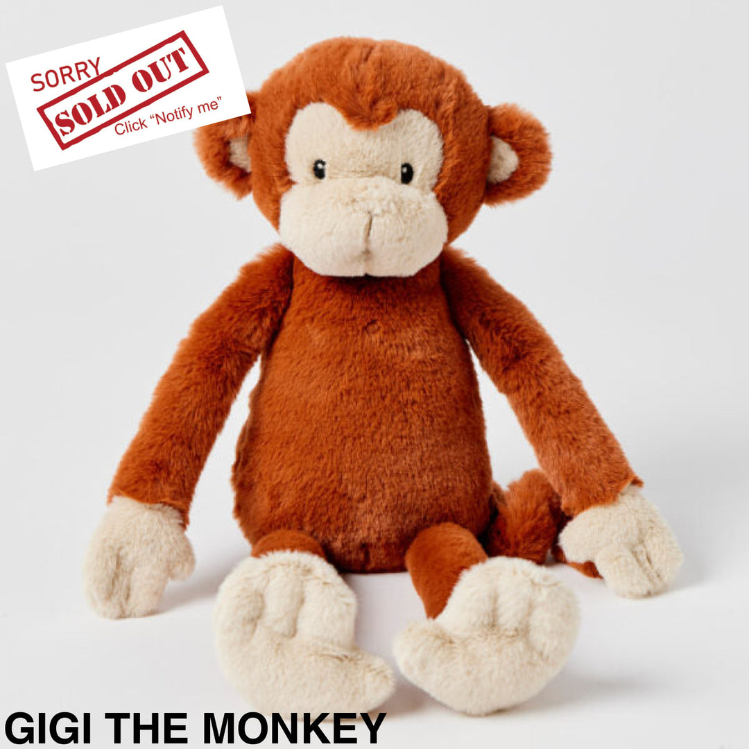 Jiggle And Giggle Plush Toy Assorted Gigi The Monkey