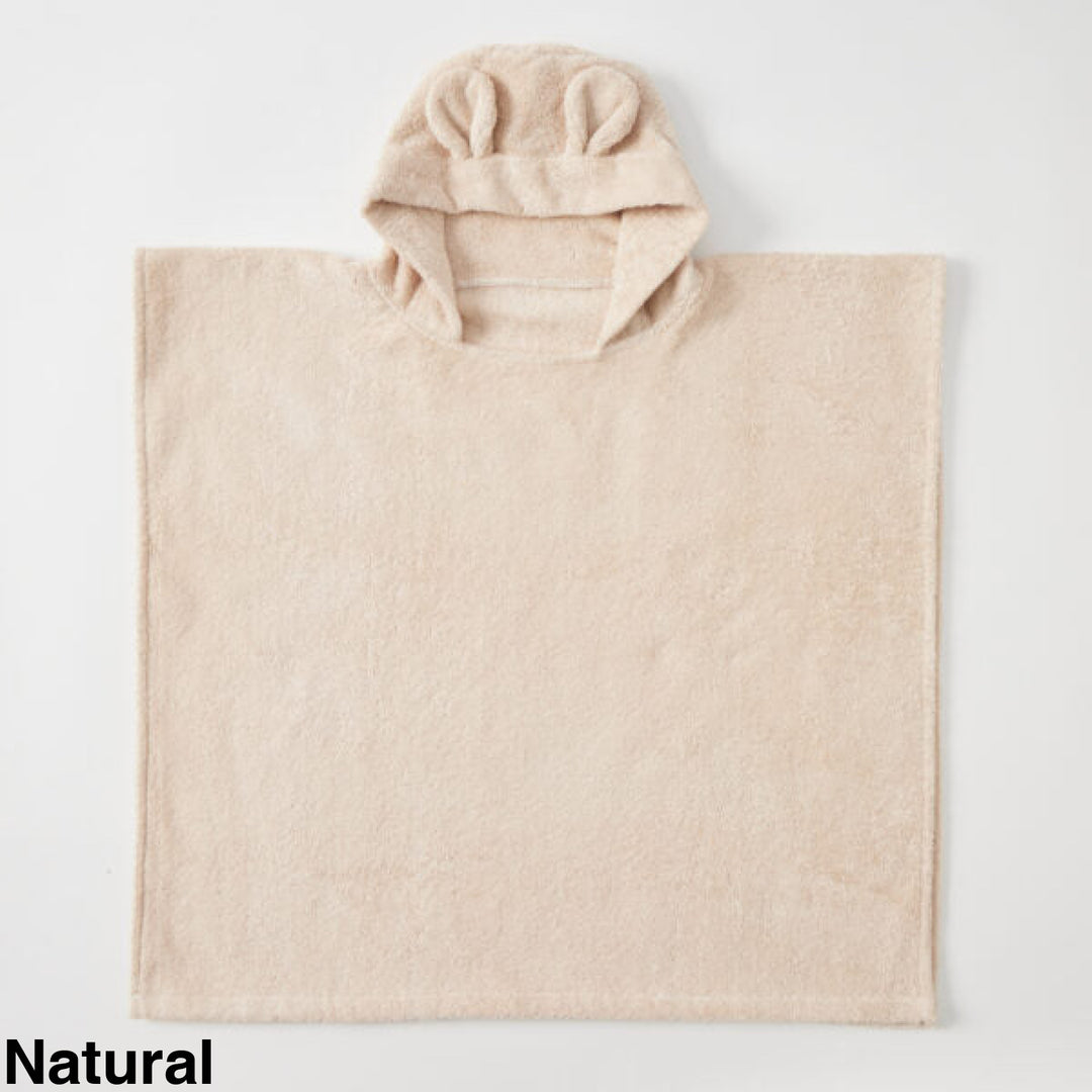 Jiggle and Giggle Sunshine Hooded Poncho Natural