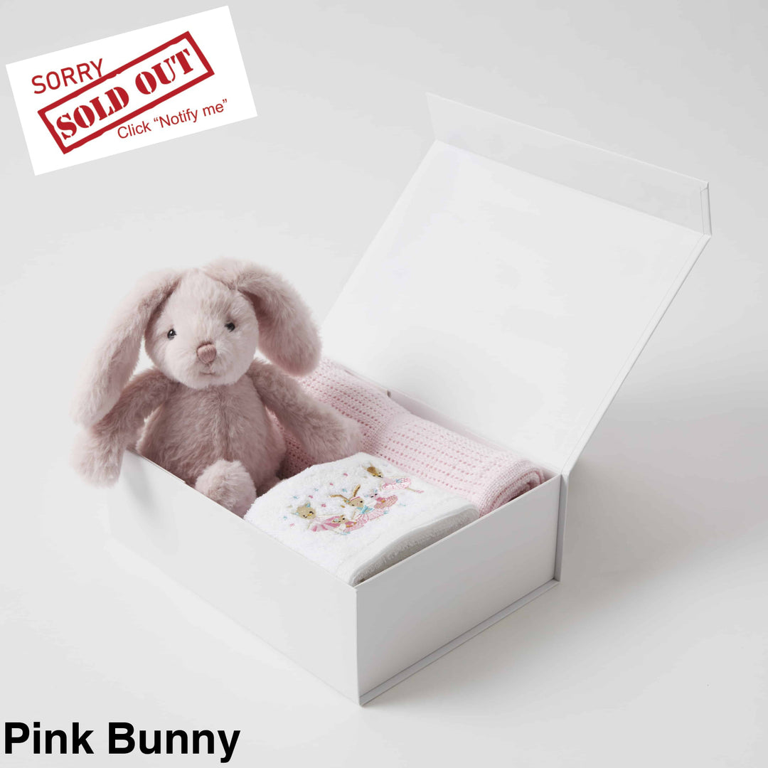 Bunny Hamper Gift Set Pink