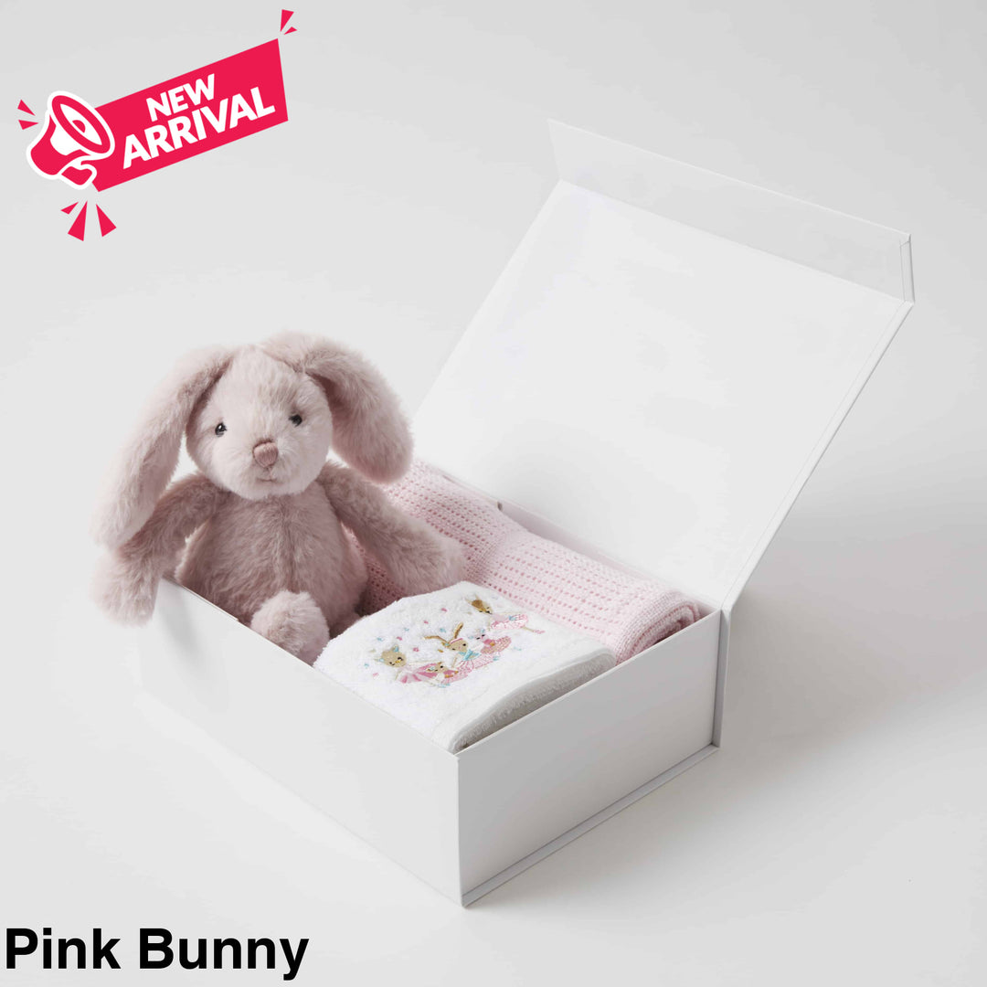 Bunny Hamper Gift Set Pink