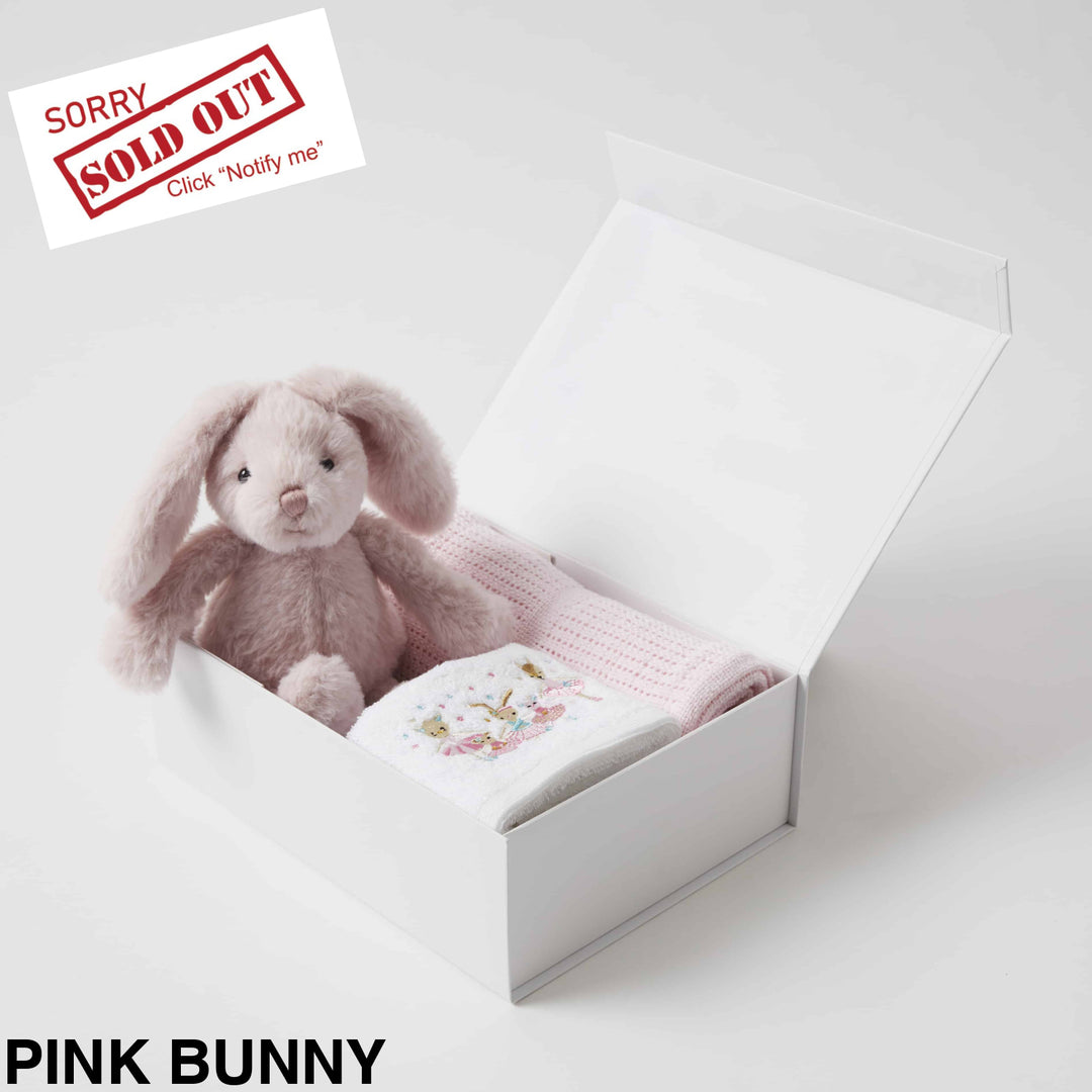 Bunny Hamper Gift Set Pink