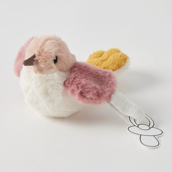 Jiggle & Giggle Dummy Clip Toy Bird