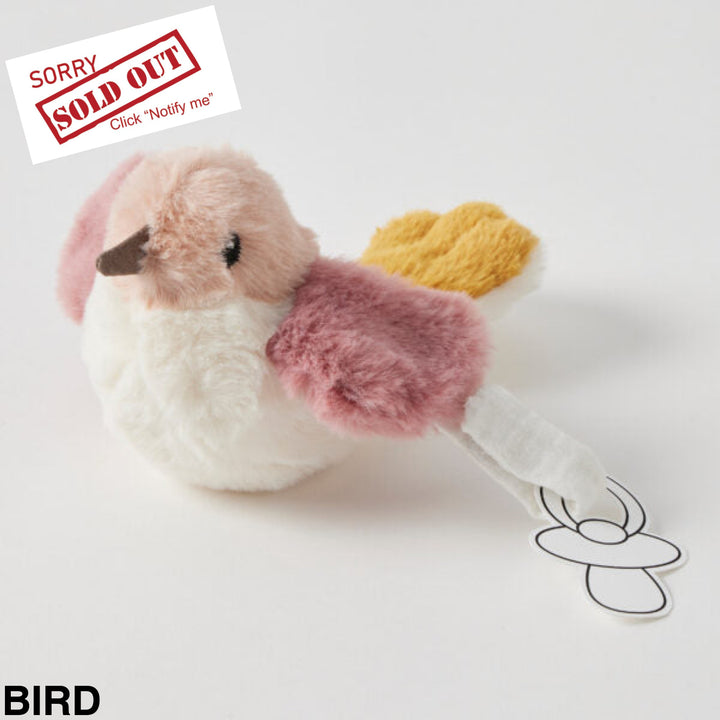Jiggle & Giggle Dummy Clip Toy Bird