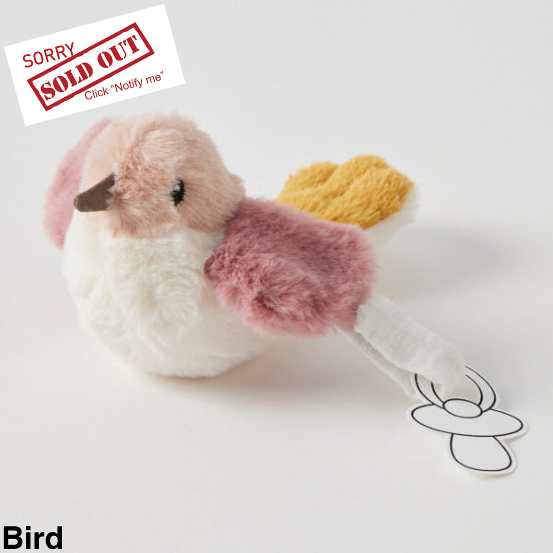 Jiggle & Giggle Dummy Clip Toy Bird