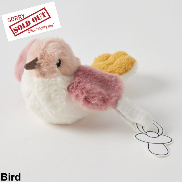 Jiggle & Giggle Dummy Clip Toy Bird