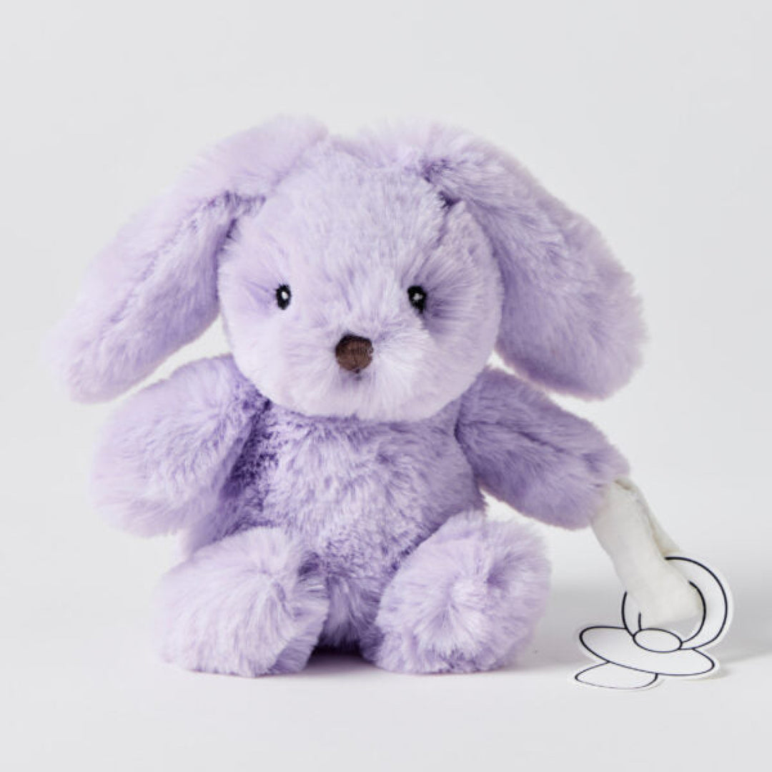 Jiggle & Giggle Dummy Clip Toy Bunny - Lilac