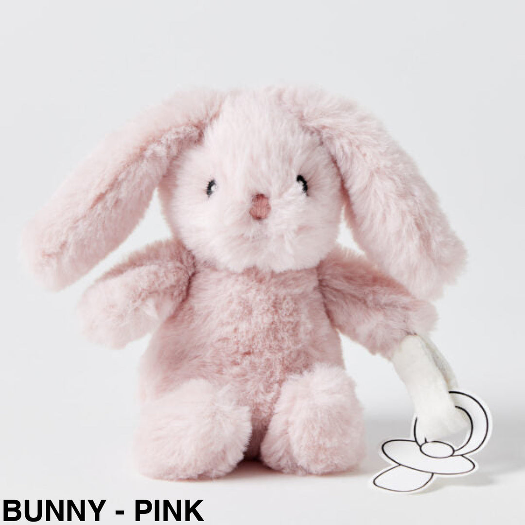Jiggle & Giggle Dummy Clip Toy Bunny - Pink