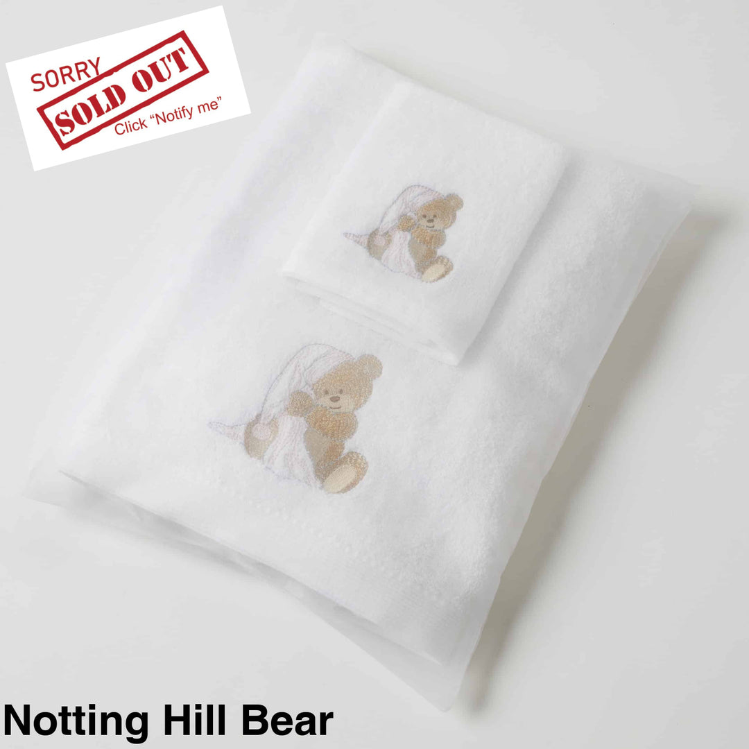 Embroidered Baby Towel & Face Washer Gift Set Notting Hill Bear