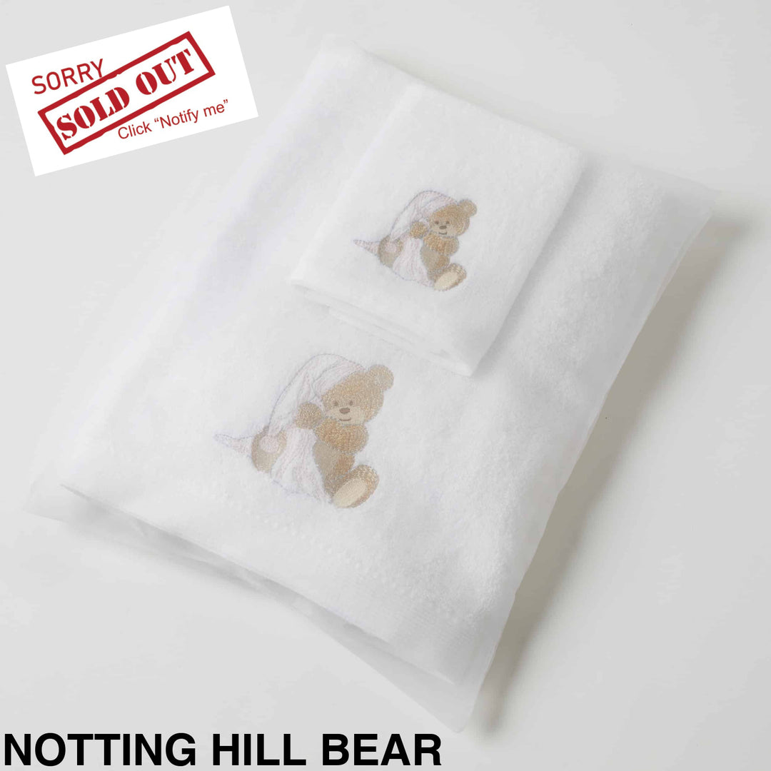 Embroidered Baby Towel & Face Washer Gift Set Notting Hill Bear