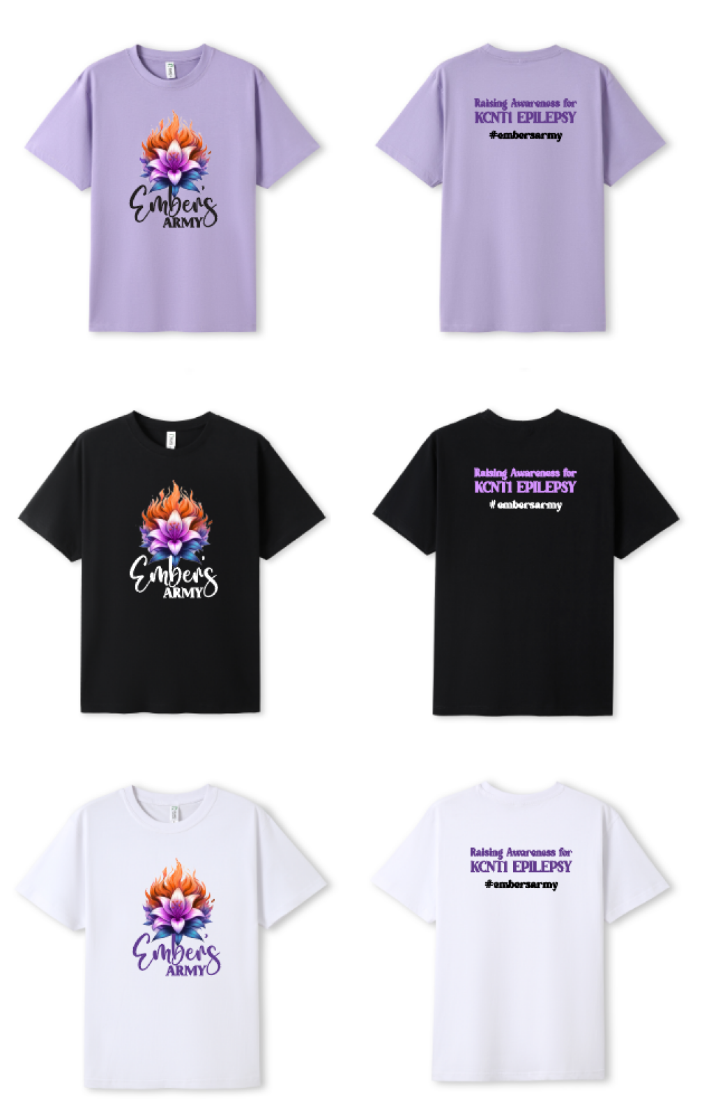 Kids Ember Lily - Ember’s Army Shirt (Large Print)