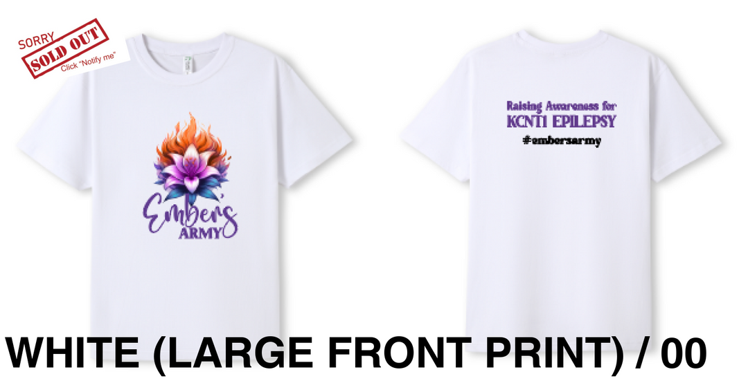 Kids Ember Lily - Ember’s Army Shirt (Large Print) White Front / 00