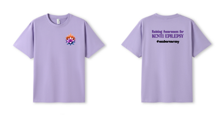 Kids Ember Lily Shirt (Small Front Print) Lavender (Large / 00