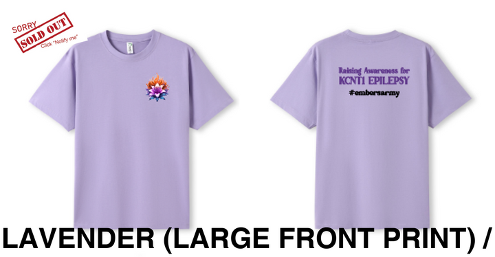Kids Ember Lily Shirt (Small Front Print) Lavender (Large / 00