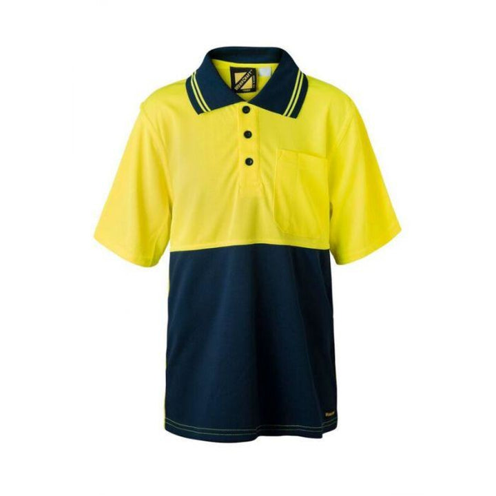 Kids Micromesh Short Sleeve Polo Yellow/navy / 0