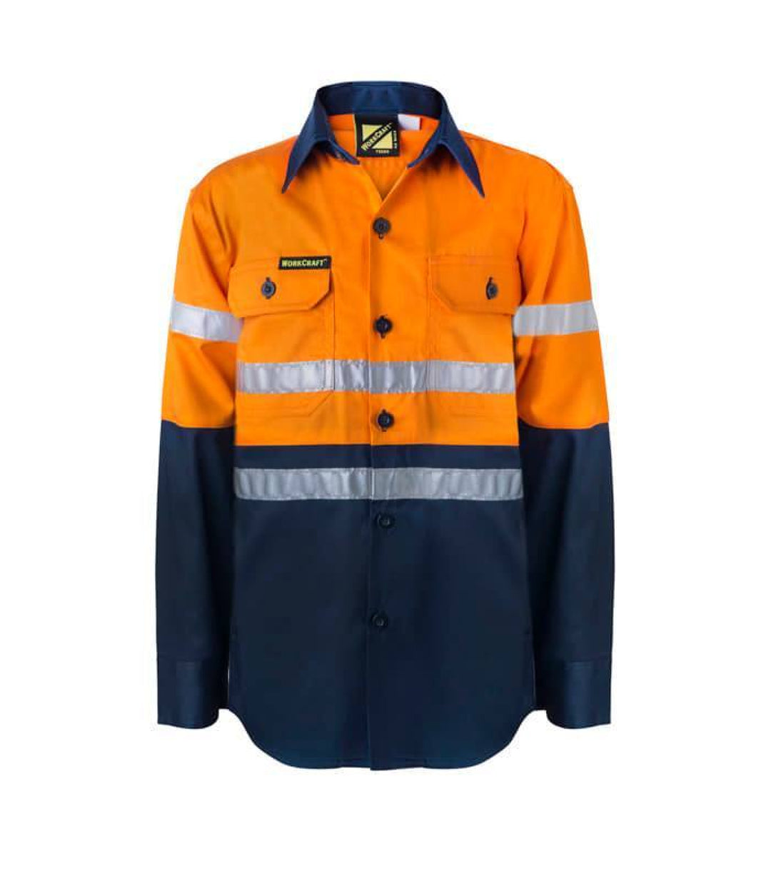 Kids Orange Hivis Reflective Workshirt