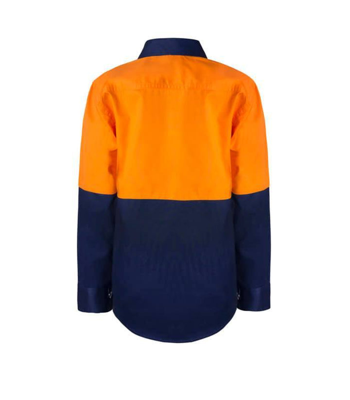 Kids Orange Hivis Workshirt