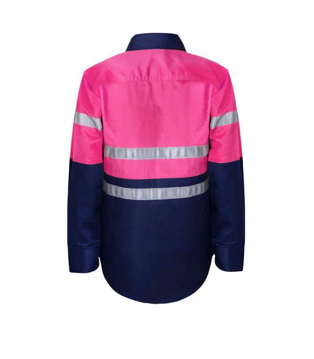 Kids Pink Hivis Reflective Workshirt