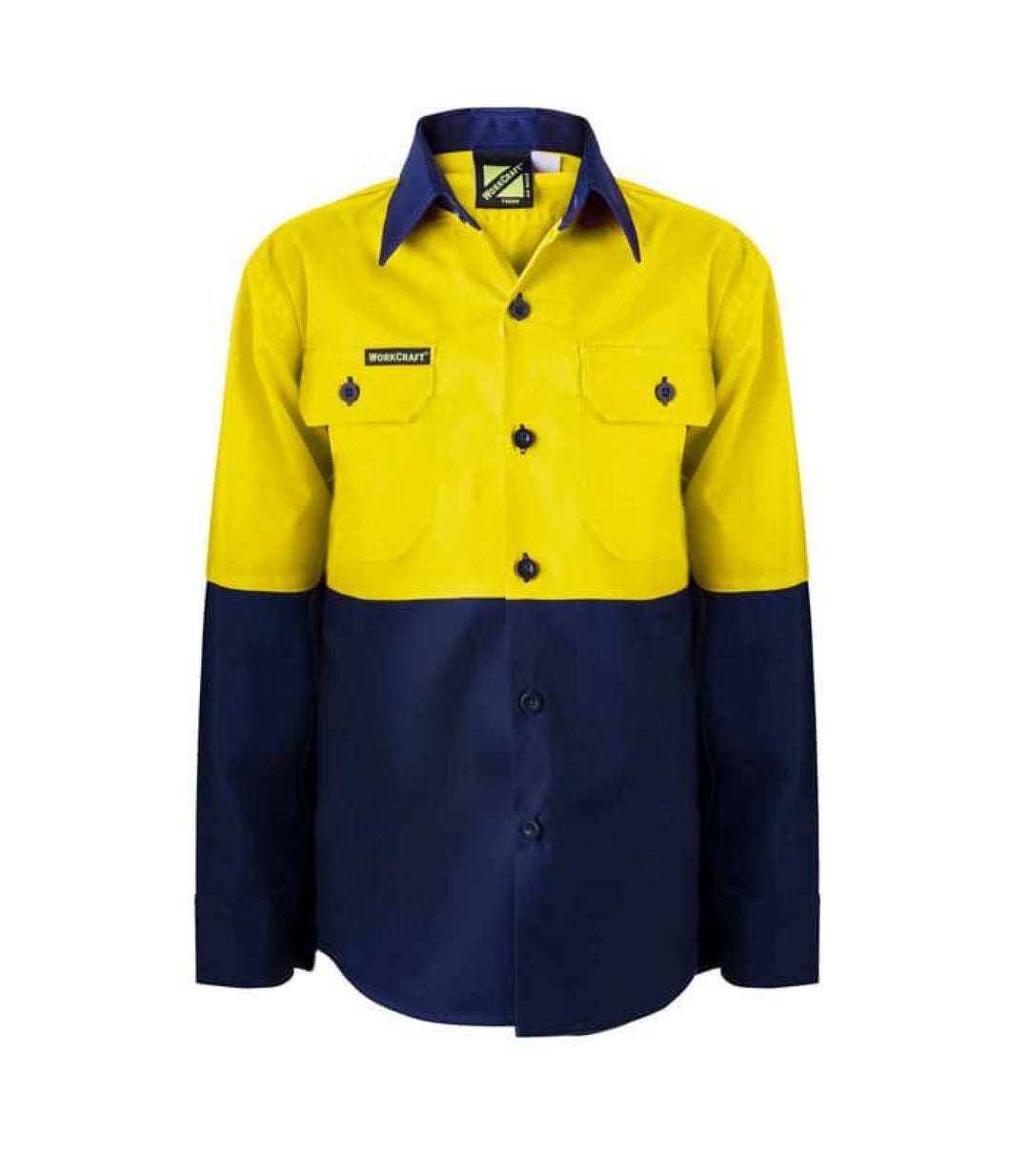 Kids Yellow Hivis Workshirt