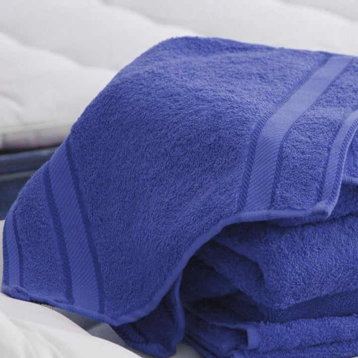Kingtex Embroidered Face Washer Navy