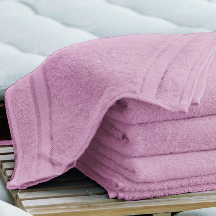 Kingtex Embroidered Face Washer Rose Pink