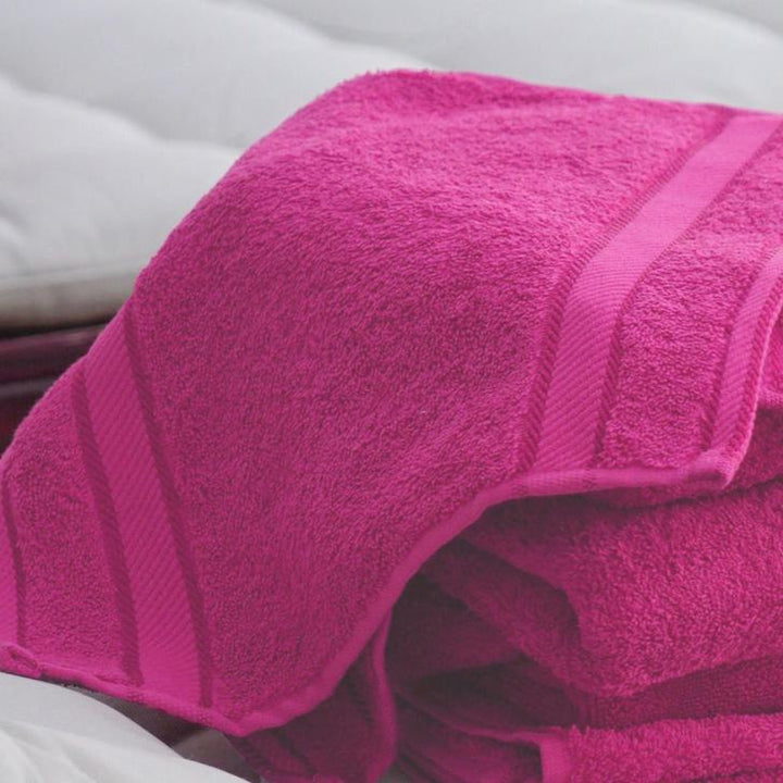 Kingtex Embroidered Hand Towel Fuchsia