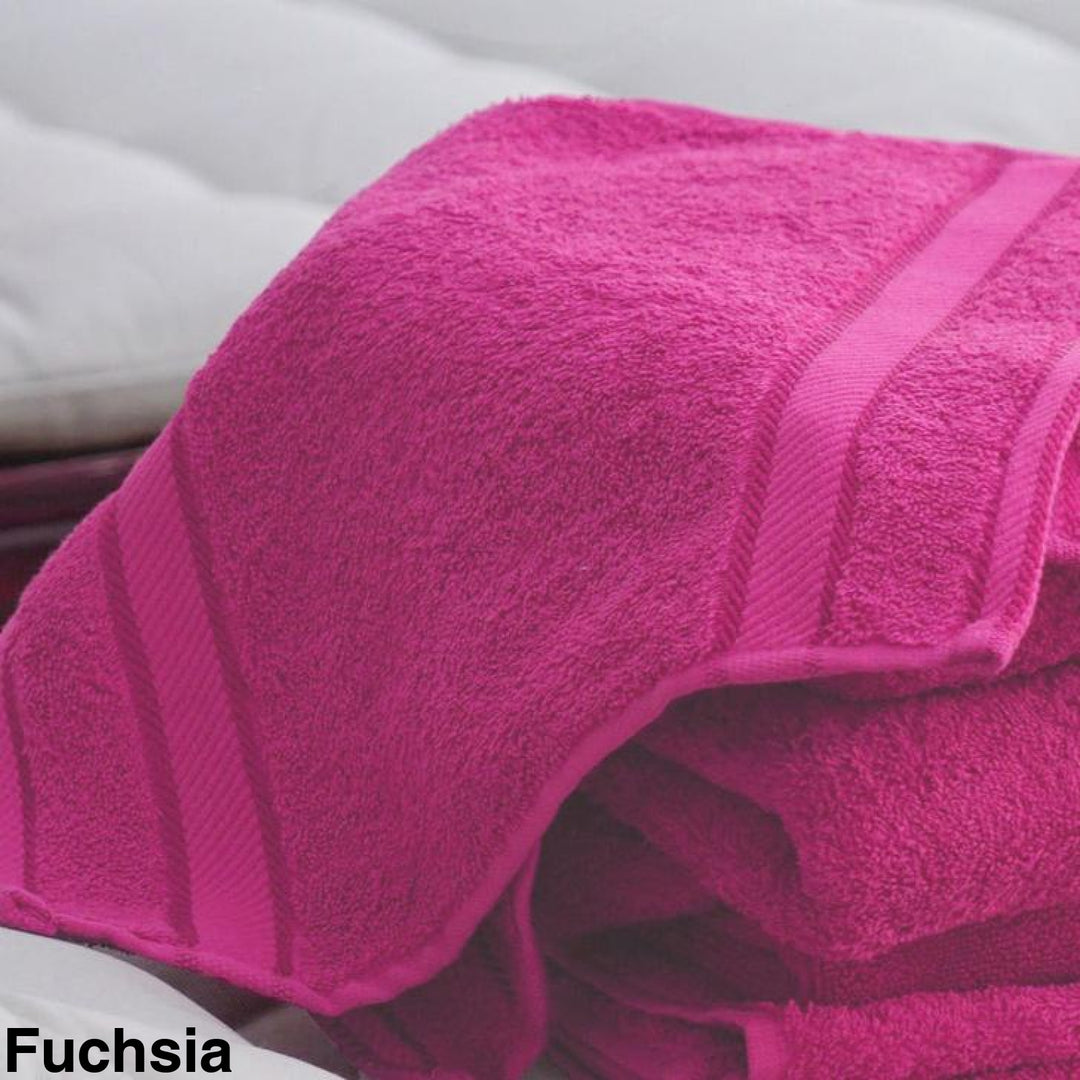 Kingtex Embroidered Hand Towel Fuchsia