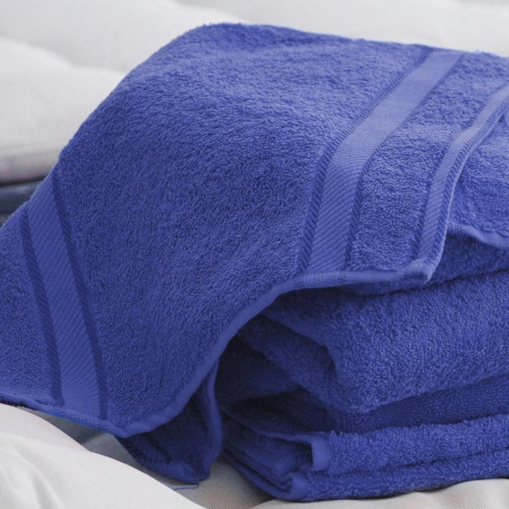 Kingtex Embroidered Hand Towel Navy