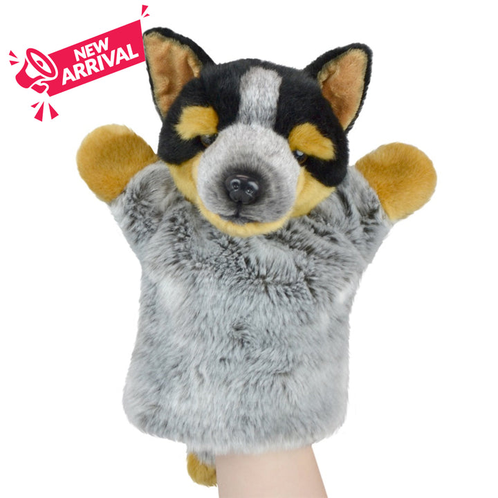 Korimco Lil Friends Puppet 26cm Blue Heeler
