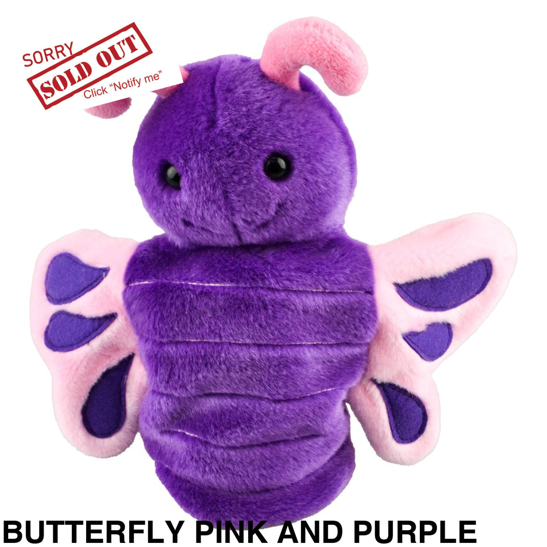 Korimco Lil Friends Puppet 26cm Butterfly Pink and Purple