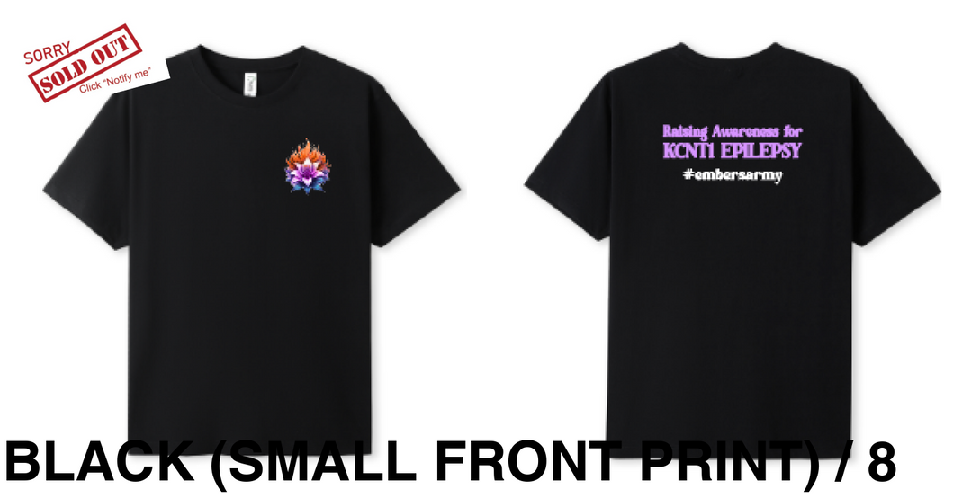 Ladies Ember Lily Shirt (Small Front Print) Black / 8