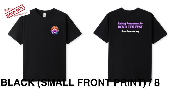 Ladies Ember Lily Shirt (Small Front Print) Black / 8