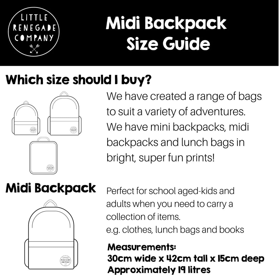 Little Renegade Company Midi Backpack - Gull (New Style)