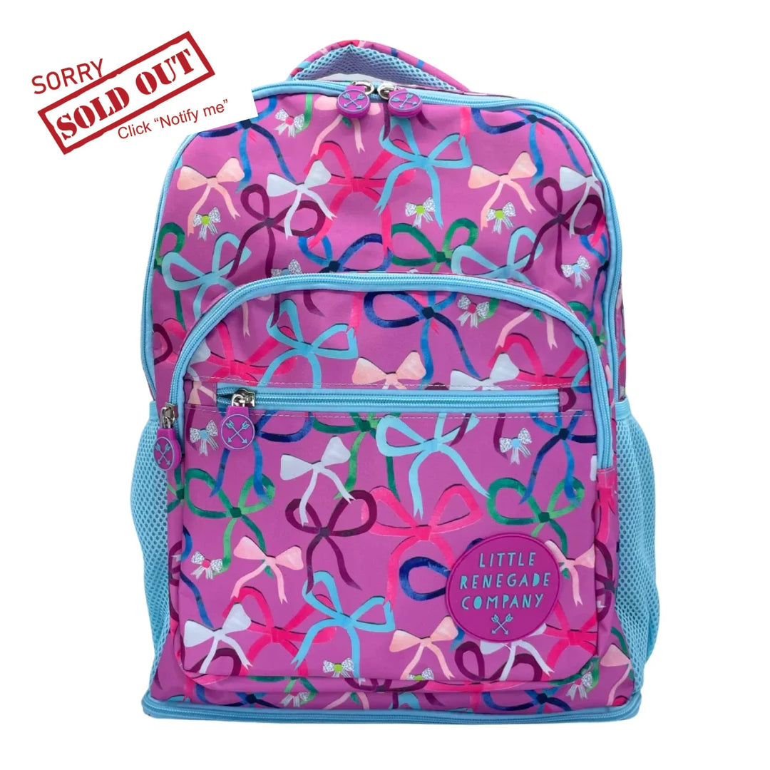 Little Renegade Company Midi Backpack - Lovely Bows (New Style)