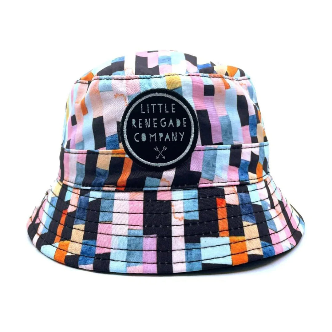 Little Renegade Company Reversible Bucket Hat - Bermuda/Black