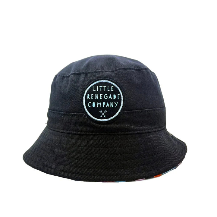 Little Renegade Company Reversible Bucket Hat - Bermuda/Black