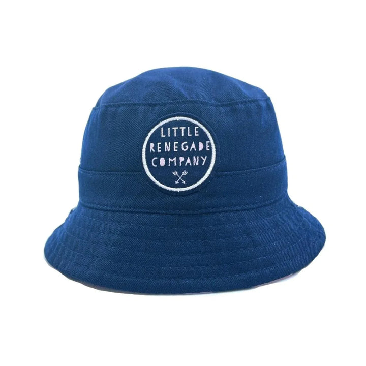 Little Renegade Company Reversible Bucket Hat - Blossom/Navy