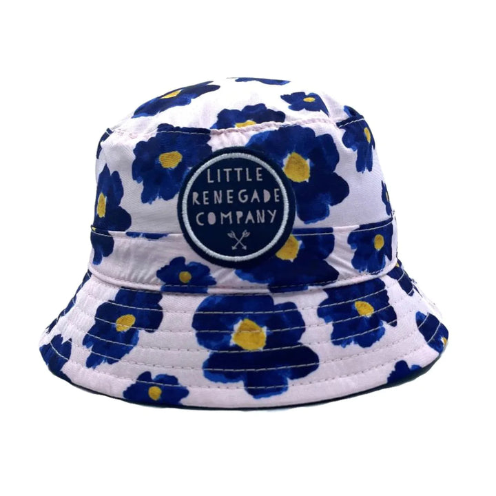 Little Renegade Company Reversible Bucket Hat - Blossom/Navy